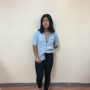 Light blue button up!